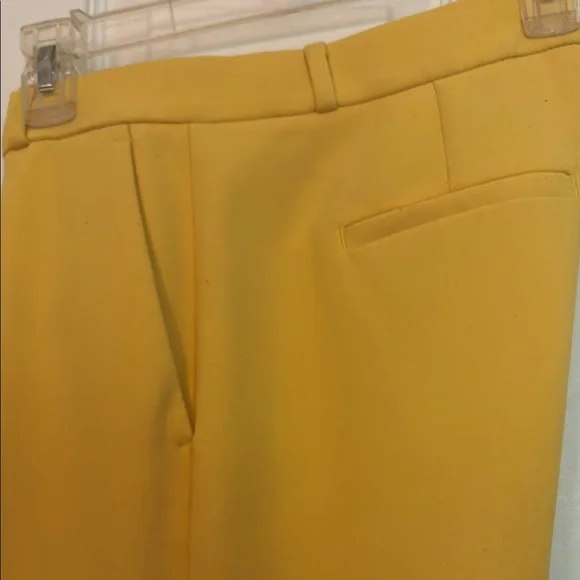 Banana Republic Yellow Dress Pants Tailored Fit- Logan Style SZ 6 - Picture 5 of 5